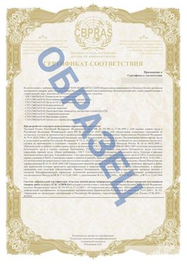 Образец Приложение к СТО 01.064.00220722.2-2020 Подольск Сертификат СТО 01.064.00220722.2-2020 